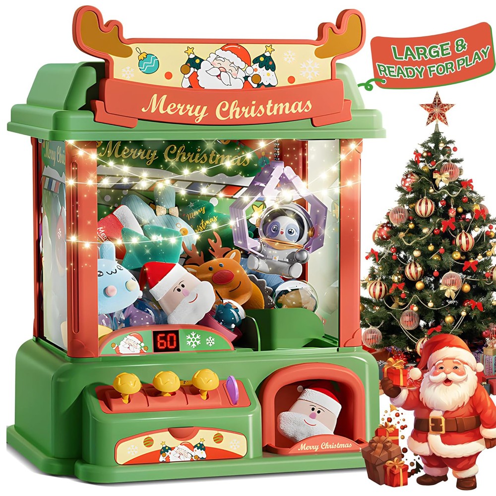 Arcade Games And Vending - เครื่องจับเล็บสำหรับเด็กเครื่องเกมอาเขตของเล่นลูกกวาดเครื่องจำหน่ายสินค้าขนาดเล็กมีเสียงเบาของขวัญคริสต์มาสวันเกิด