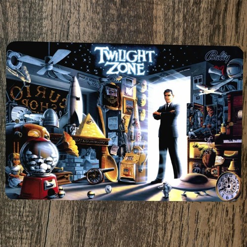 Arcade Games & Vending Co - ป้ายโลหะติดผนัง Twilight Zone โปสเตอร์วิดีโอเกมอาร์เคด