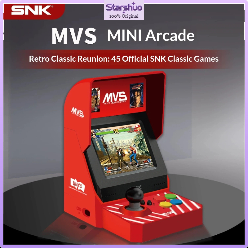Arcade Vibes - เครื่องเล่นเกมอาร์เคดขนาดเล็ก UNICO MVS พร้อมหน้าจอในตัว, ได้รับอนุญาตอย่างเป็นทางการจาก SNK,