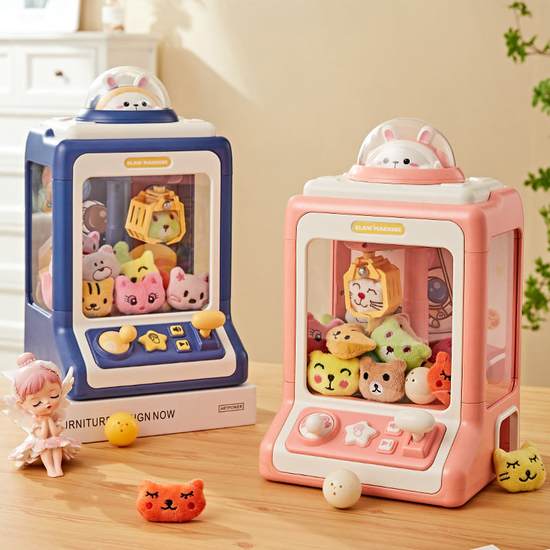 Claw Crane Machine - เครื่องคีบตุ๊กตาไฟฟ้า DIY สำหรับเด็กผู้หญิง ของเล่นคีบไข่ มีเพลง เกมเครน