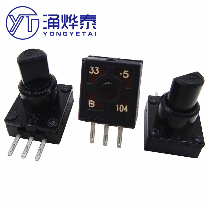 Arcade Z - YYT 2ชิ้นจอยสติ๊กโพเทนชิโอมิเตอร์ F10KV4คอนโซลเกม B100Kb-1จำลองการบินจอยสติ๊ก T16000M แกน