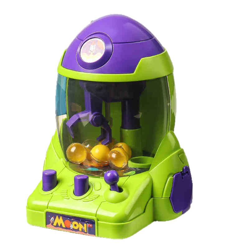 Claw Crane Machine - เครื่องจับลูกบอลรูปจรวดอวกาศขนาดเล็ก ของเล่นสำหรับเด็กชายและเด็กหญิง เกมเสริมพัฒนาการ