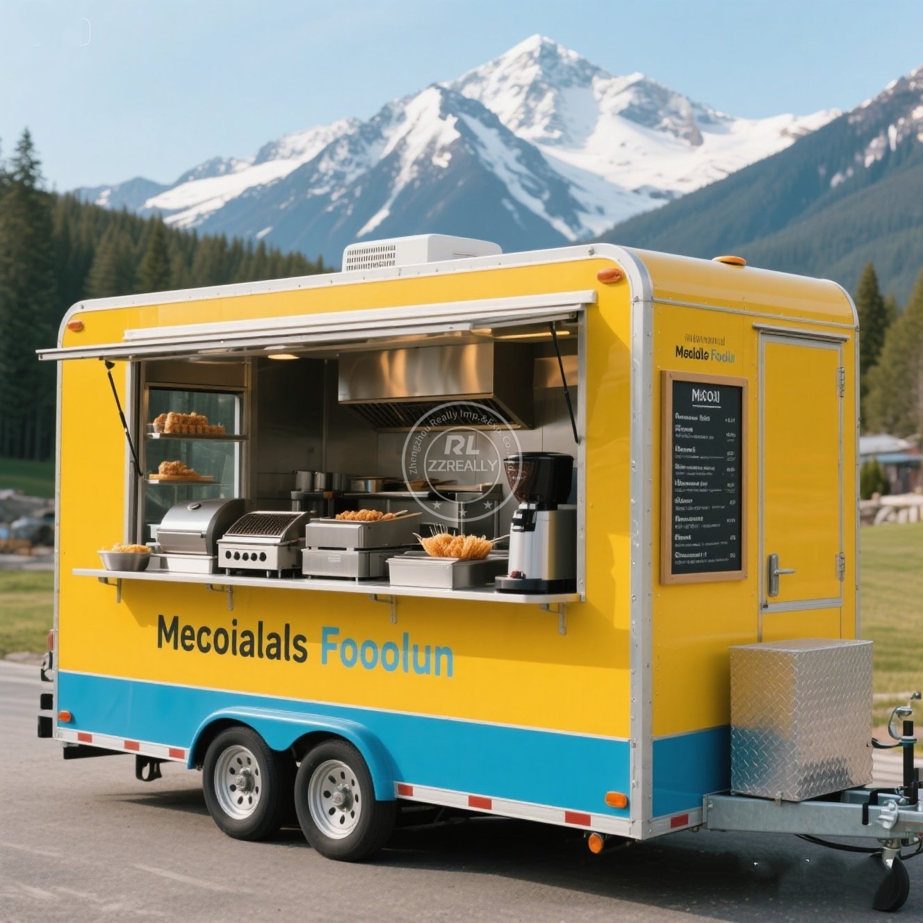 Hot Dog Vending Cart - ผู้ผลิตรถพ่วงขายอาหารแบบปรับแต่งได้ รถเข็นขายอาหารเคลื่อนที่ขนาดเล็กสำหรับขายฮอทดอก กาแฟ และอาหารจานด่วน