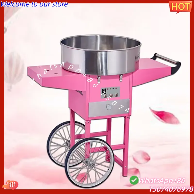 Candy Floss Machine - เครื่องทำสายไหมไฟฟ้าอัตโนมัติเชิงพาณิชย์ ปี 2026 สำหรับร้านอาหาร ใช้งานง่าย