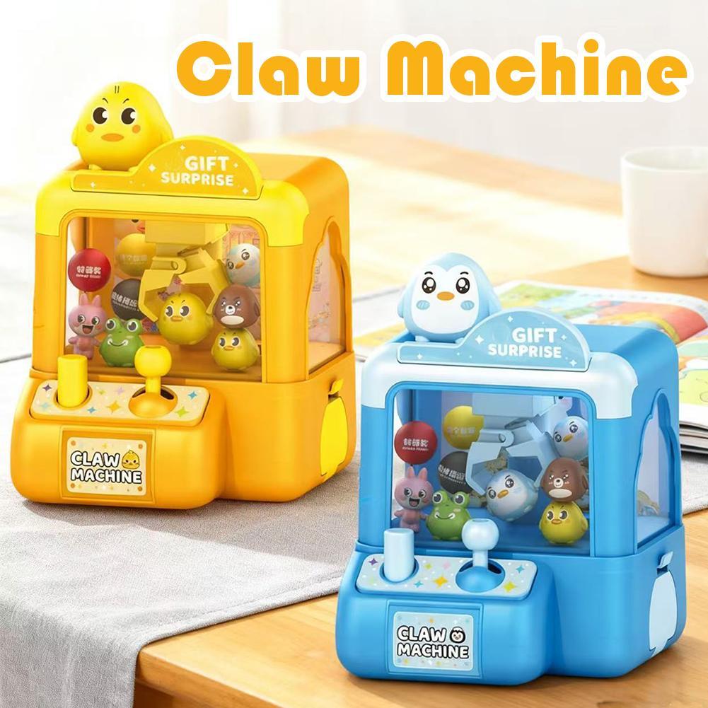 Claw Crane Machine - เครื่องเล่นตุ๊กตาอัตโนมัติ DIY รุ่นอัพเกรด ใช้เหรียญสำหรับเด็ก เครื่องเกมจับตุ๊กตาขนาดเล็ก พร้อมเสียงเพลง