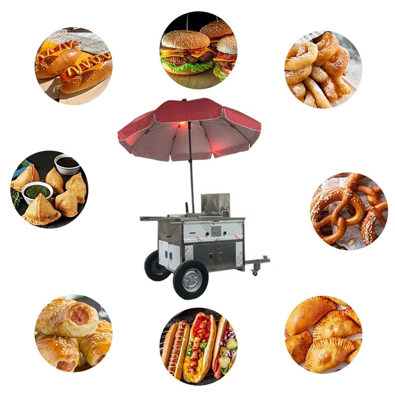 รถเข็นขายอาหารเคลื่อนที่ขนาดกะ - Hot Dog Vending Cart บทวิจารณ์และราคา