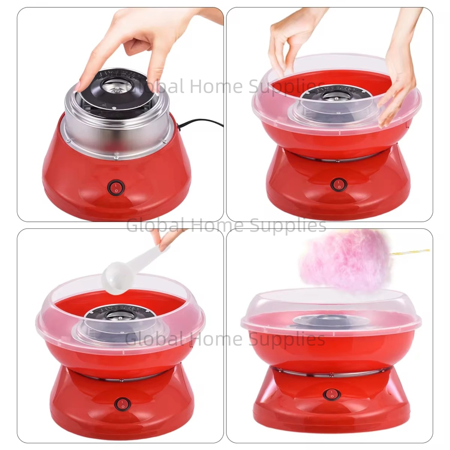 เครื่องลูกอมฝ้ายไฟฟ้า DIY ชงลู - Candy Floss Machine บทวิจารณ์และราคา