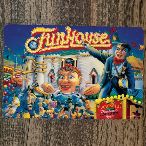 ป้ายโลหะติดผนัง Funhouse โปสเต - Arcade Games & Vending Llc บทวิจารณ์และราคา