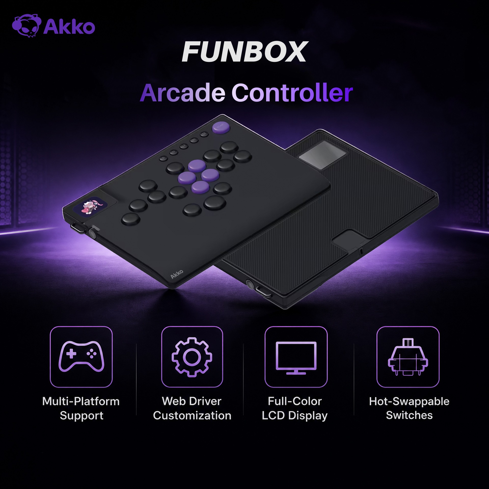 Akko FUNBOX คอนโทรลเลอร์แบบไม่ - Arcade No บทวิจารณ์และราคา