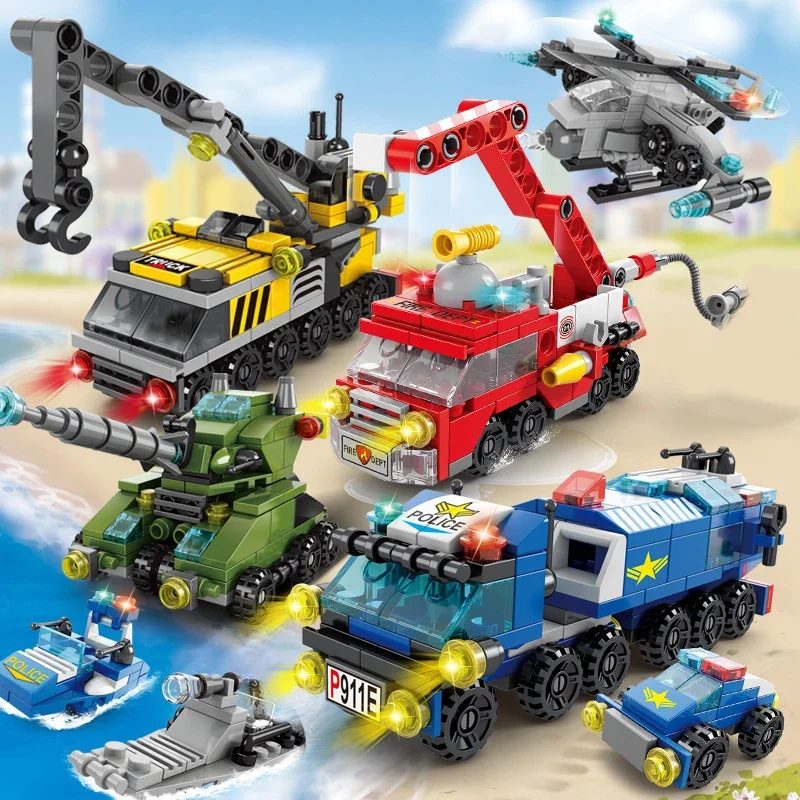 City Fire Car Building Blocks  - Claw Crane Machine บทวิจารณ์และราคา