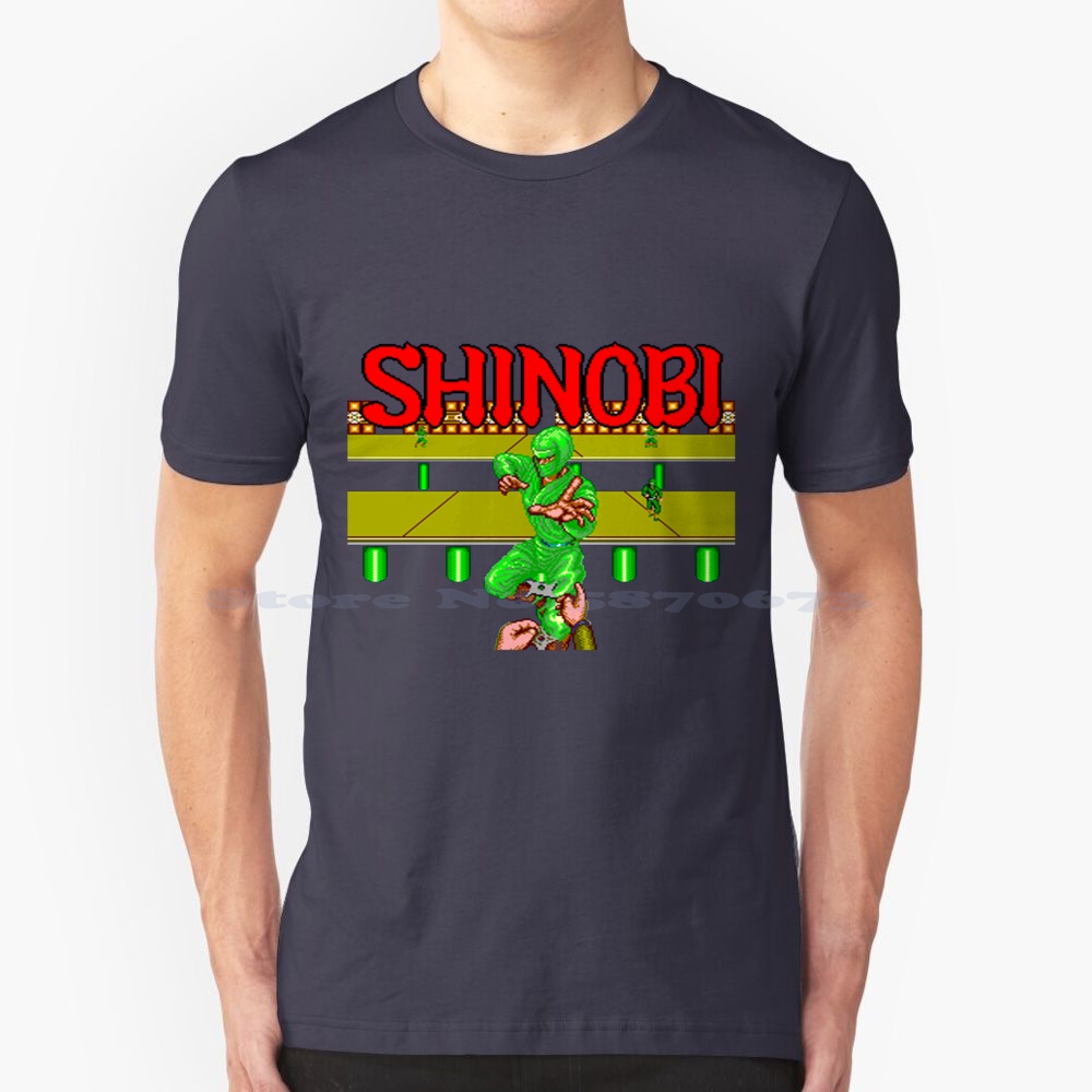 Shinobi เสื้อยืด100% คอตตอนทีเ - Arcade No บทวิจารณ์และราคา